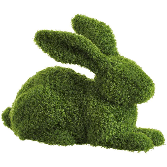 AEZ978-GR (11171) - 11.5" Moss Covered Bunny Green