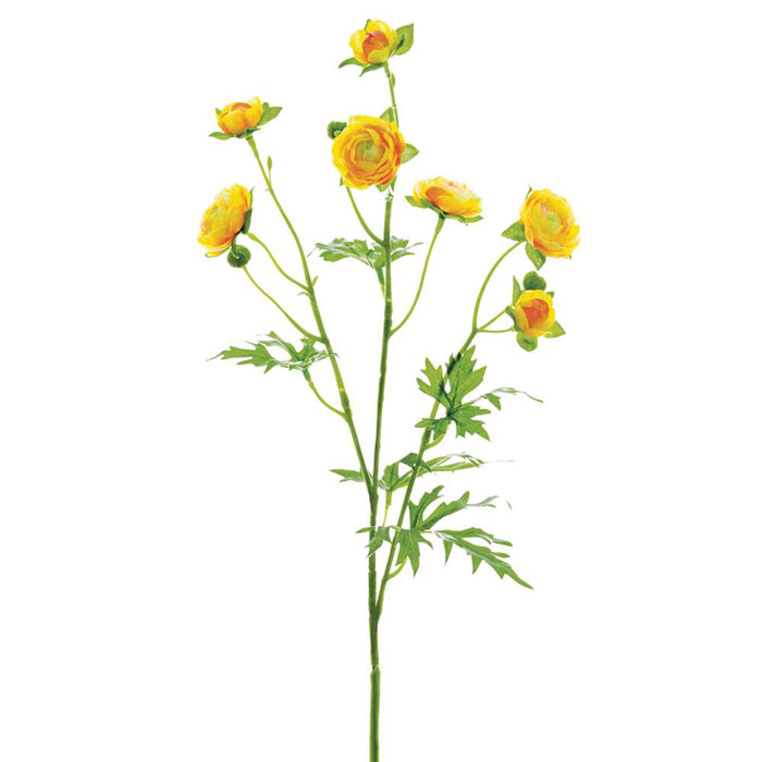 FSR322-YE (11154) - 22" Mini Ranunculus Spray Yellow