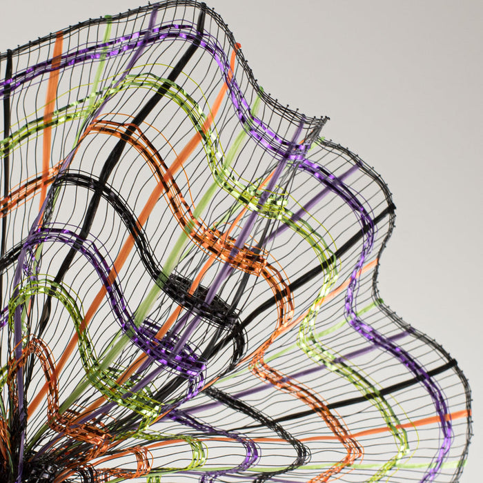 XB104410-20 (28308) - Decor Mesh - 10" x 10yd - Orange/Black/Green