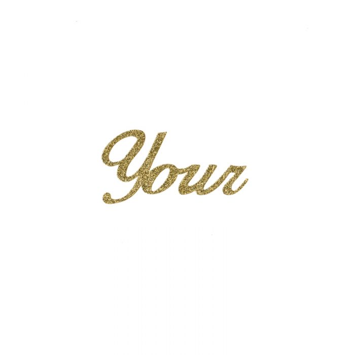 WORDFORM YOUR (28793) - Sticker Script "Your" 22/Pg